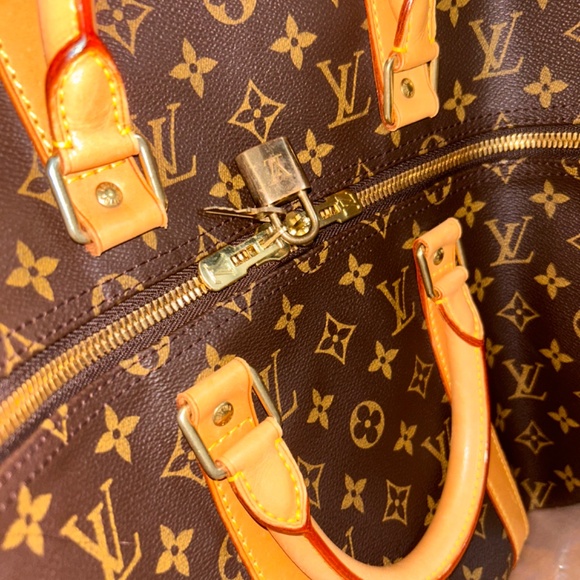 Louis Vuitton Keepall 50 Bandouliere Duffle Brown Canvas/Leather - Picture 6 of 9